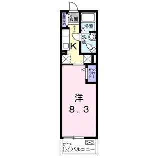 オリュザK【2階】の間取り