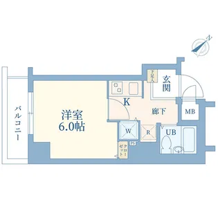 ガラ・ステージ銀座東【6階】の間取り