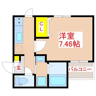 Sun Fit天保山【2階】の間取り