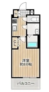 レジュールアッシュ都島【8階】の間取り