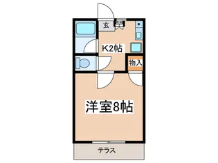 ドエル猪俣【1階】の間取り