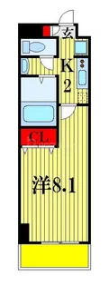 カーサ松戸【6階】の間取り