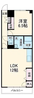 ニックハイム佃野【3階】の間取り