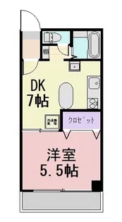 前橋グリーンマンション【3階】の間取り