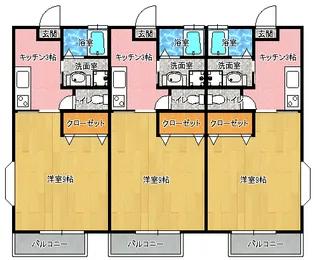 リバーサイド佐大前【1階】の間取り