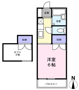 ハイツ大谷【2階】の間取り