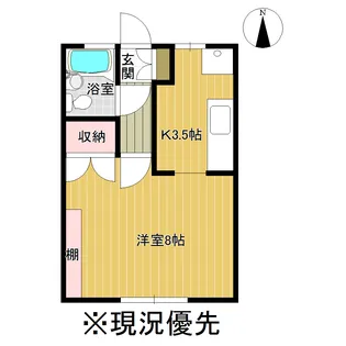 シャトレ虎丸【1階】の間取り