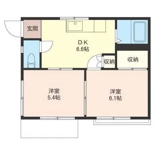 千葉県千葉市花見川区宮野木台1【アパート】の間取り