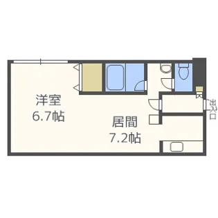 エフォート麻生【4階】の間取り