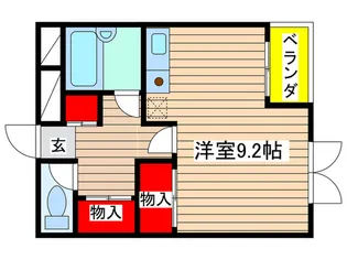 マウン・ラ・フィ-ルビル【2階】の間取り
