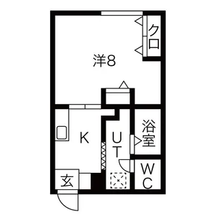 ハイツタキモト【2階】の間取り