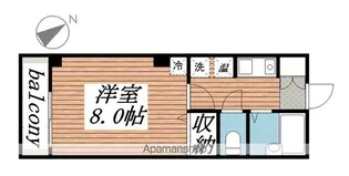 ウィズステージさくら【2階】の間取り