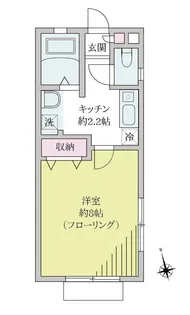 Bell Wood(ベルウッド)【1階】の間取り