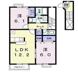 ダンブランセ C棟【2階】の間取り