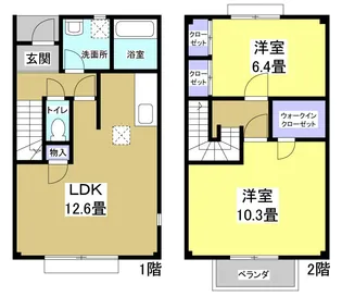 静岡県袋井市春岡1【一戸建】の間取り