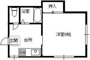 1Kの間取り画像
