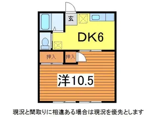 渡辺ハイツ【1階】の間取り