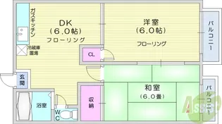 コーポ永和台【2階】の間取り