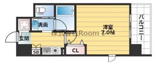 ジュネーゼグラン心斎橋東【10階】の間取り