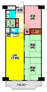 守口ハイライフA棟【9階】の間取り