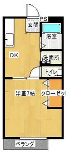 ベルアーブルII【1階】の間取り