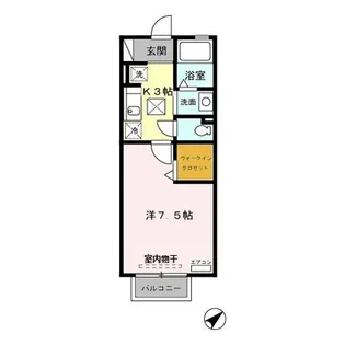 セジュール富士見【1階】の間取り