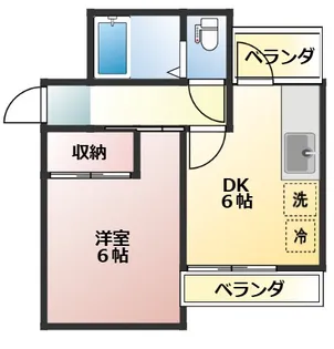 エスカイア100高円寺第一【1階】の間取り