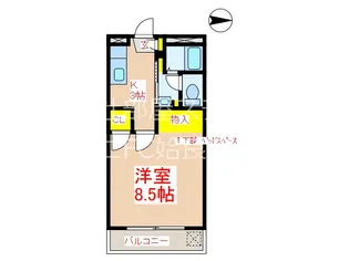 鹿児島県姶良市西餅田【アパート】の間取り