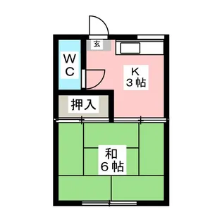 土方ビル【2階】の間取り