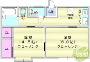 メゾン1410【1階】の間取り