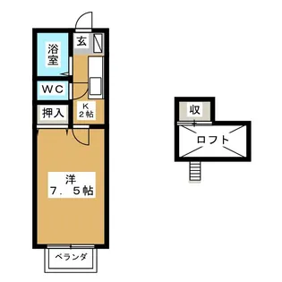 コーポ愛【2階】の間取り