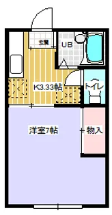 ローズハウス【2階】の間取り