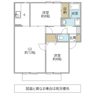 コモンタウン B棟【1階】の間取り