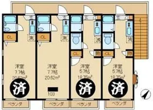 メゾンA【1階】の間取り