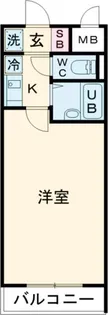 リバーヴュー長岡【6階】の間取り