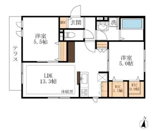 アーバンレジデンスIII【1階】の間取り