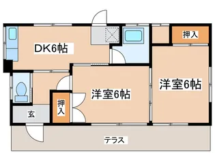 神奈川県茅ヶ崎市赤羽根【一戸建】の間取り
