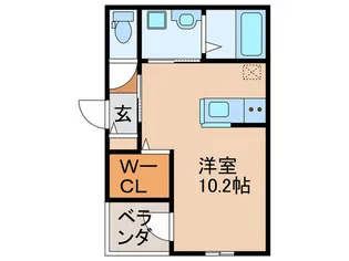 アールコート枚方東田宮【3階】の間取り