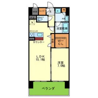 クレスティークAYA【11階】の間取り