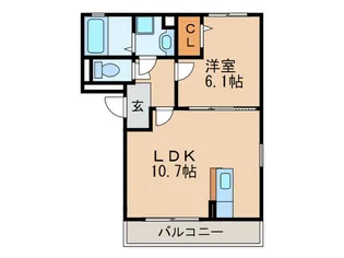 コートリバー【2階】の間取り