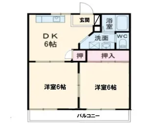 リヴェール吉沢A【1階】の間取り