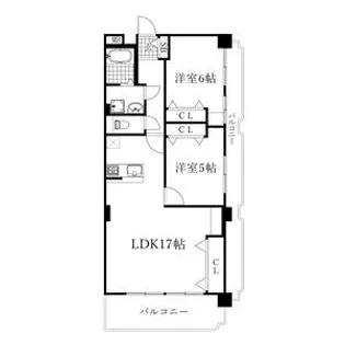 長良パークマンション【3階】の間取り