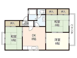 アビタシオンA棟【1階】の間取り
