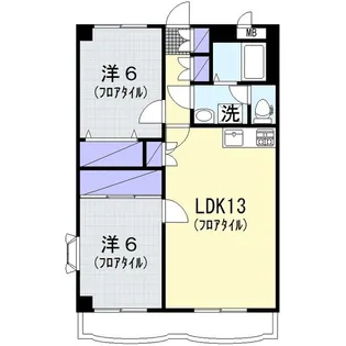 ウイングマンションアーク【1階】の間取り