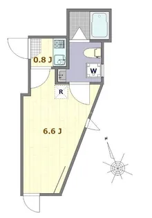 1Kの間取り画像