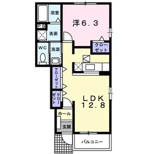 エクセレント【1階】の間取り