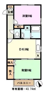 埼玉県川口市並木1【アパート】の間取り