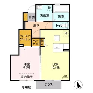 エルヴィレッジ G【1階】の間取り