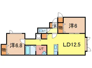 ヴァルゴ B棟【1階】の間取り