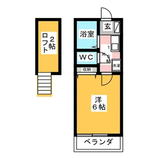 1Kの間取り画像